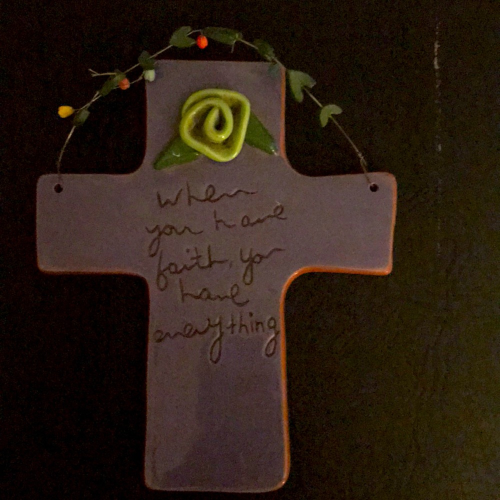 Department 56 ceramic cross